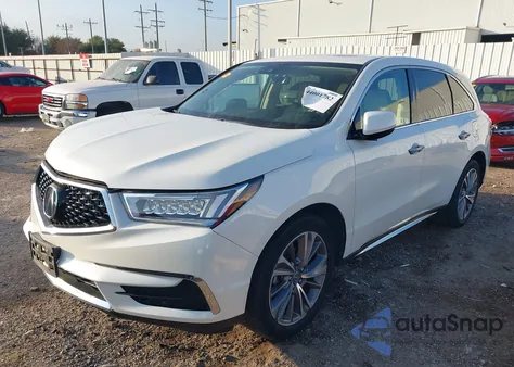 2018 Acura Mdx Technology Package Acurawatch Plus Pkg z USA, uszkodzony, nr VIN 5J8YD4H59JL019615